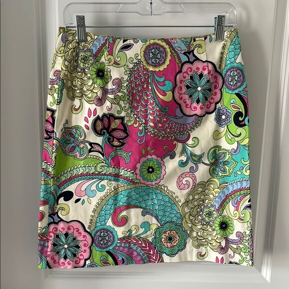 Melly M Dresses & Skirts - Melly M Blue and Pink Mini Pencil Skirt Resort Wear